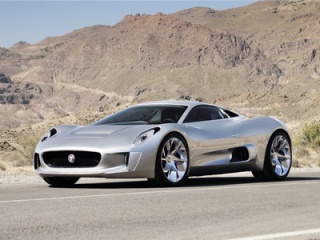 Jaguar C-X75 - хибридният автомобил с 500 к.с.