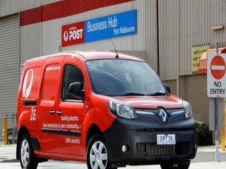 Australia Post ще ползва електрическите ванове на Рено